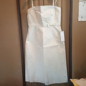 NWT J. Crew Off-white Dress 👗 - Size 12 Tall